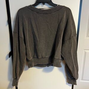 Free People open back sweatshirt